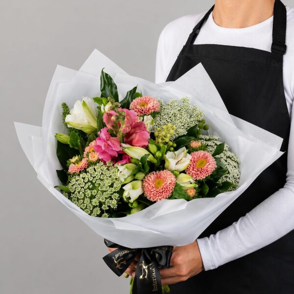 Pink Garden Bouquet arranged by Sun's Florist, Kogarah