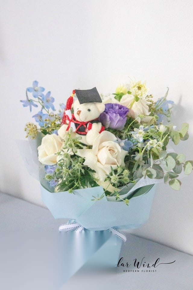 Mini Blue with Teddy bear (300Hx200W)