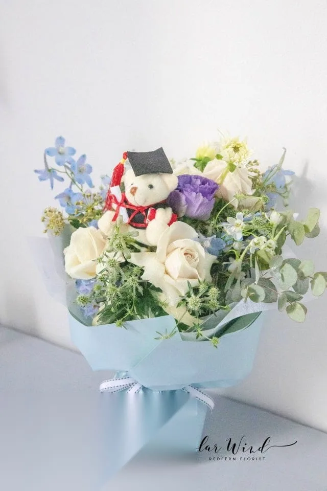 Peach Floral Arrangement arranged by Sun's Florist, Kogarah