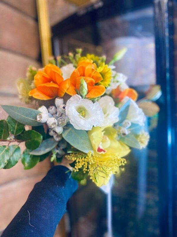 Tulip Wedding Bouquet with Lisianthus & Tetra — Sun's Florist, Kogarah
