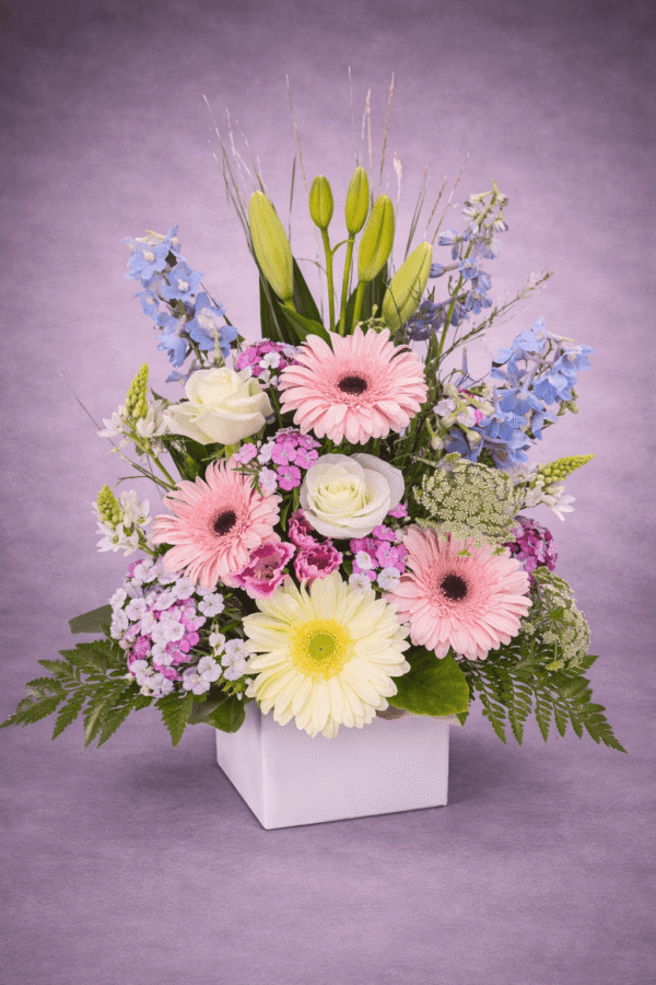Elegant Floral Arrangement in a Box — Sun's Florist, Kogarah