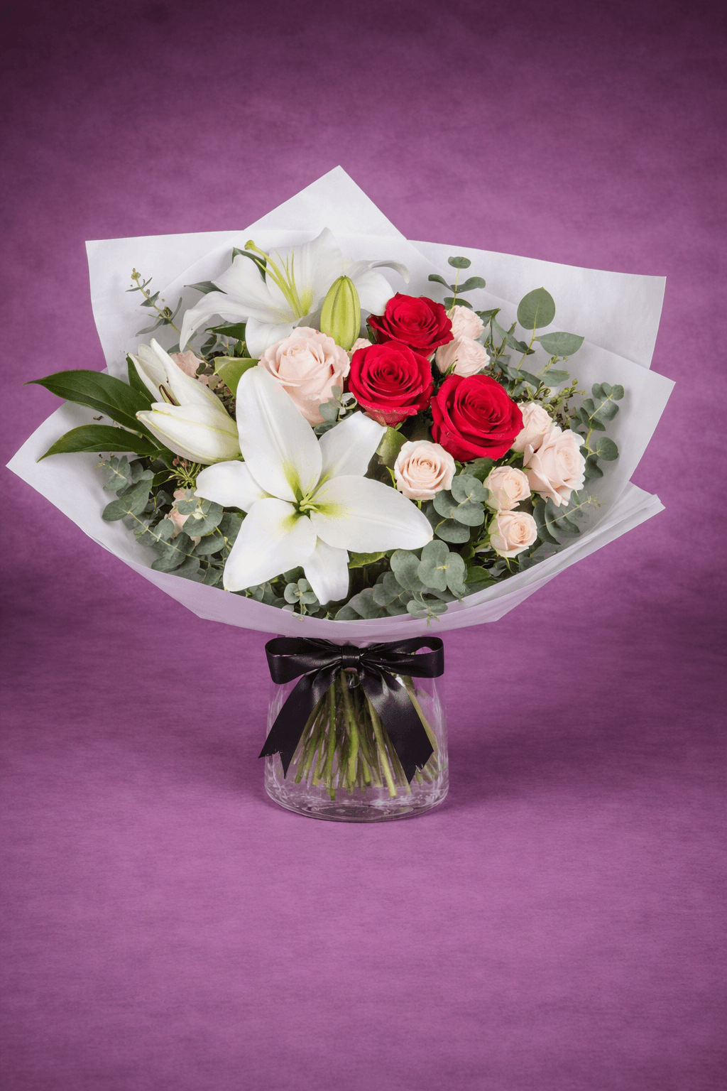 Elegant Floral Arrangement Signature arranged by Sun's Florist, Kogarah