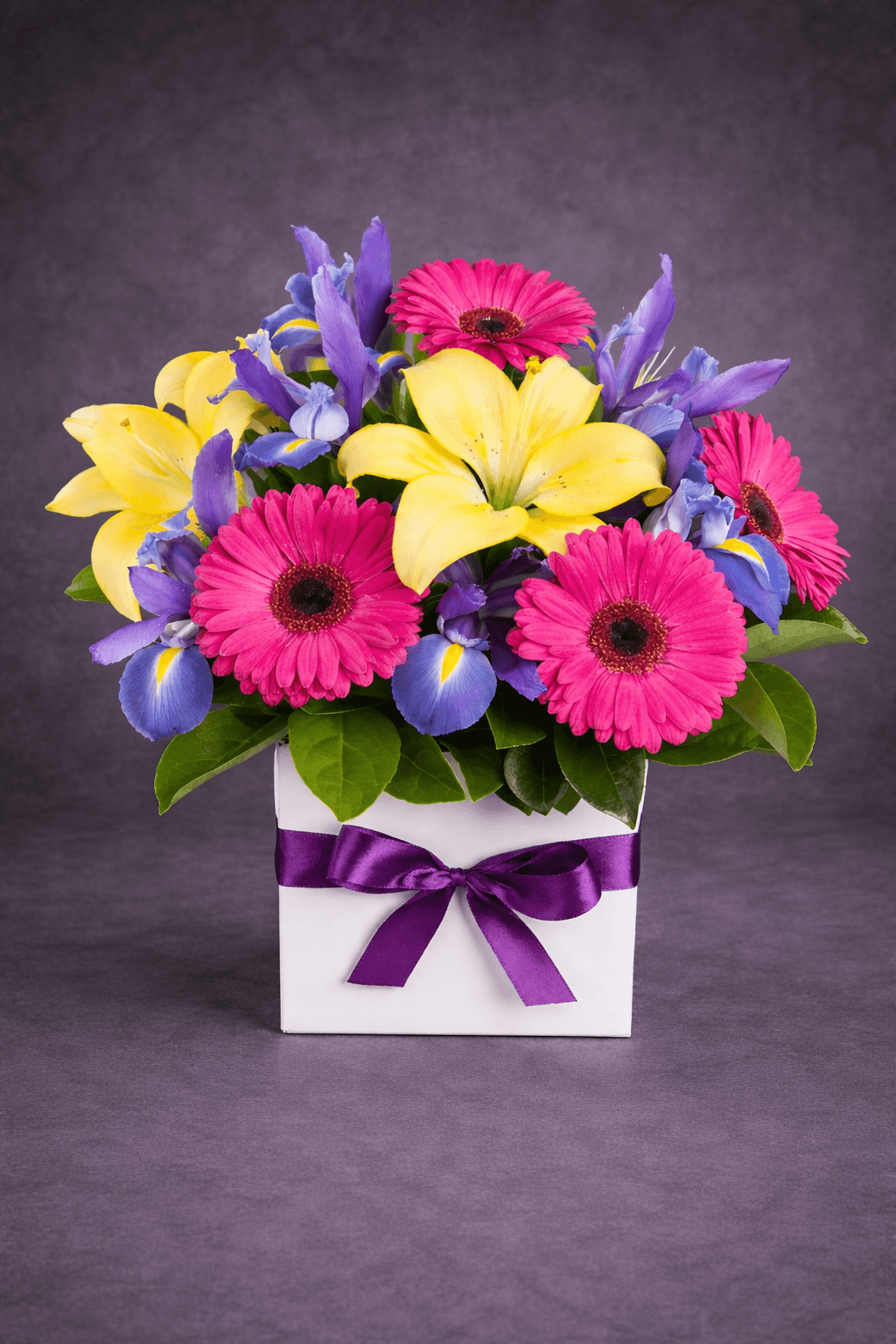 Vibrant Floral Gift Box Bouquet Signature