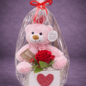 Soft Toy and Rose Gift Set