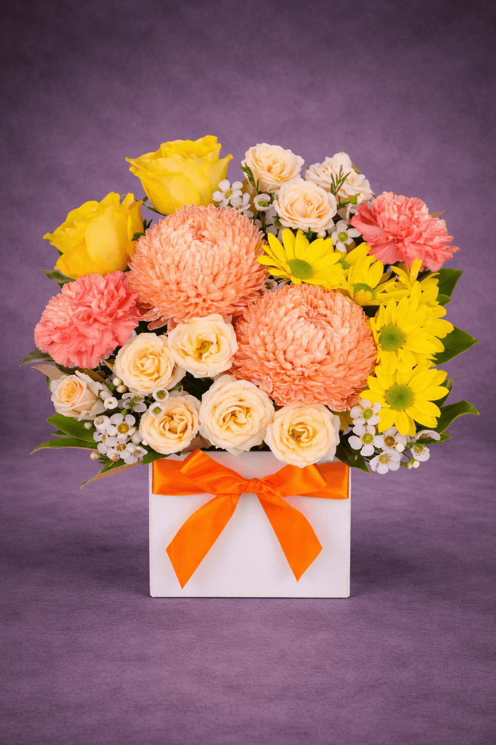 Vibrant Floral Gift Box Bouquet